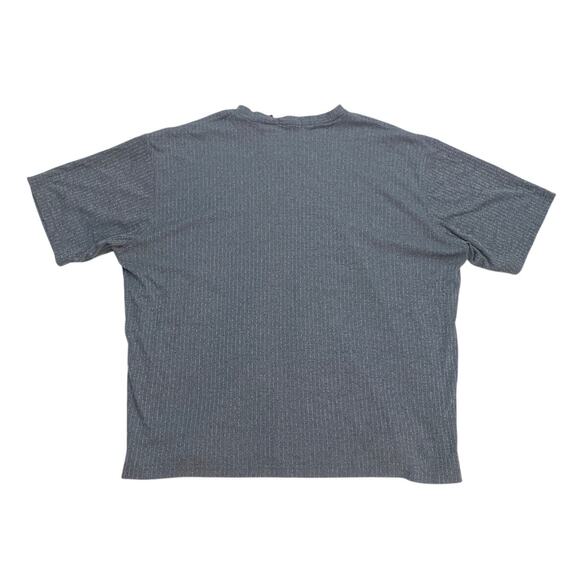 Vintage KARL KANI Soft T-shirt Gray V Neck Rap Tee Size XL  Embroidered 90s Logo - Picture 3 of 11